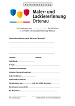 Mitgliedsantrag Innung Ortenau